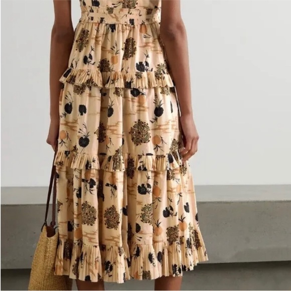 Ulla Johnson Lune Floral Poplin Midi Dress NWOT - Picture 5 of 16